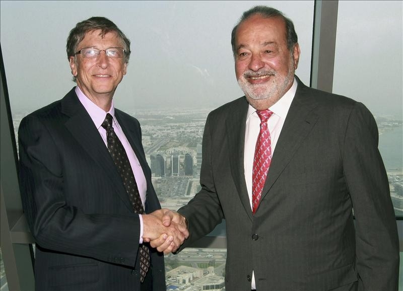 Bill Gates y Carlos Slim, los hombres más ricos del mundo. Foto:i.sdpnoticias.com